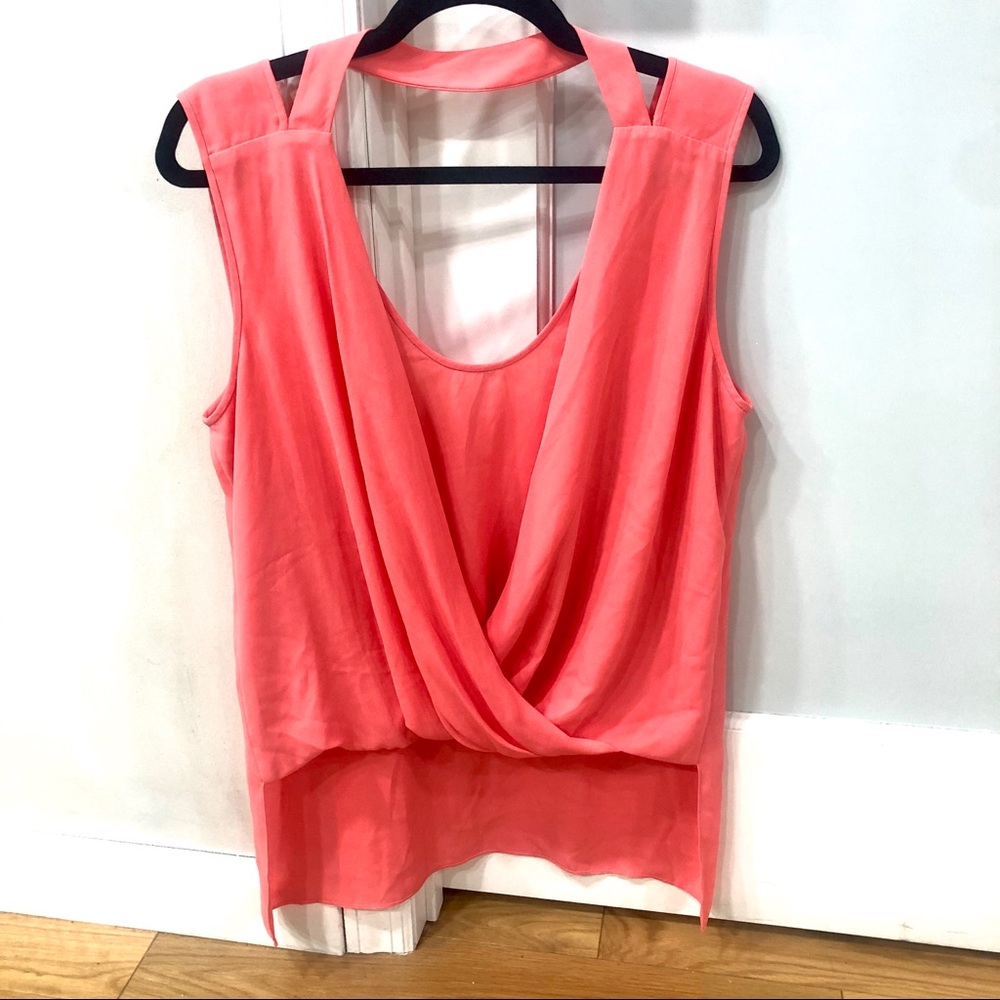 BCBGMaxazria Nicoleta Pink Coral tank